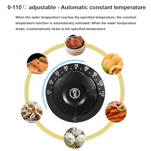Electric Food Steamer - Commercial Steam Cooker with Boil Dry Protection and Stackable Storage System for Fast Simultaneous Cooking (4 Holes) - Image 6