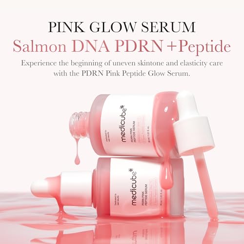 medicube PDRN Peptide Serum Duo for Face & Eye: PDRN Peptide Eye Serum and Salmon DNA Facial Serum for Radiant, Plump Skin | Korean Skincare, Skin Care Set
