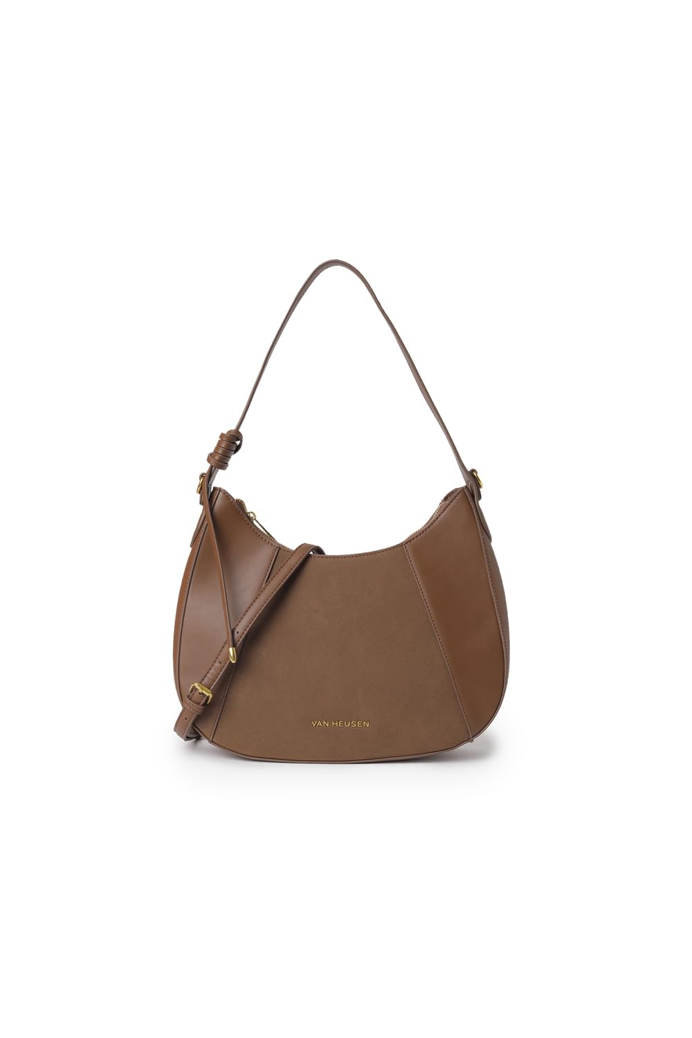 women brown solid casual sling bag