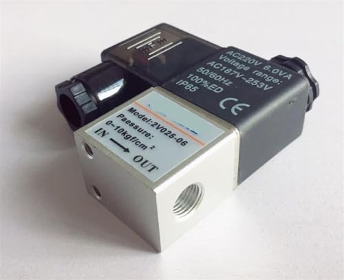 Válvula solenoide de aire de 2 vías para control neumático normalmente cerrada 2