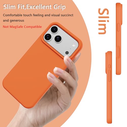 Image of iPhone 17 pro Max /18 pro Max Case Silicone(Sugar Orange)