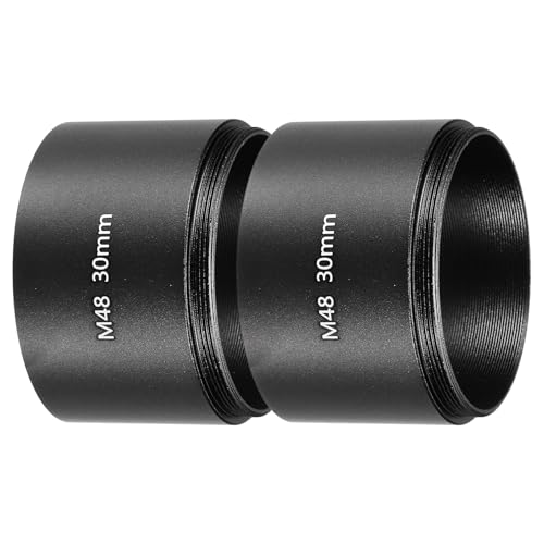 Tube d'extension M48 30mm PATIKIL en aluminium noir pour oculaire et télescope
