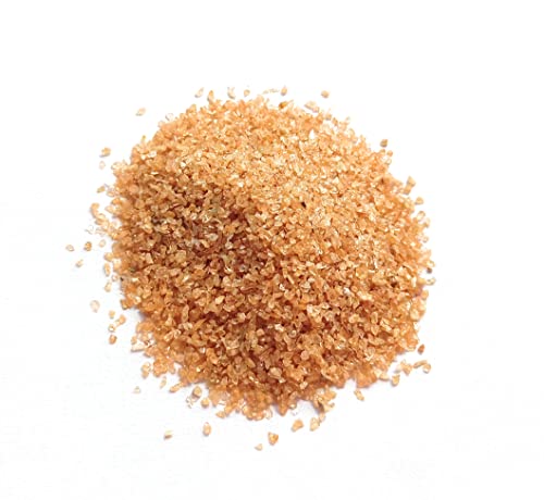 400 Ct, Natural Hessonite Garnet Coarse Crushed Gemstone -1 MM, Great for Mineral Art, Resin Art, Jewelry Making, Inlay Work, Woodworking