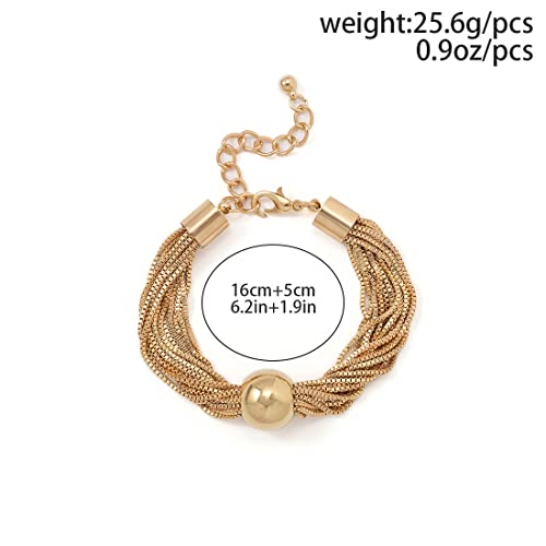 Zu trocken, geometrie raumkugel im central park Dick kette juwelenverzierte halskette und ketten kette armband, schmuck gegen frauen und mädchen (Armbänder-Gold)