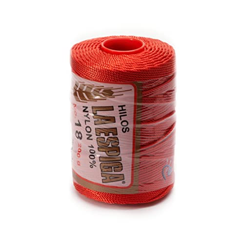 Image of Espiga No.18-100% Nylon Omega String Cord for Knitting and Crochet - 05 Blood Orange