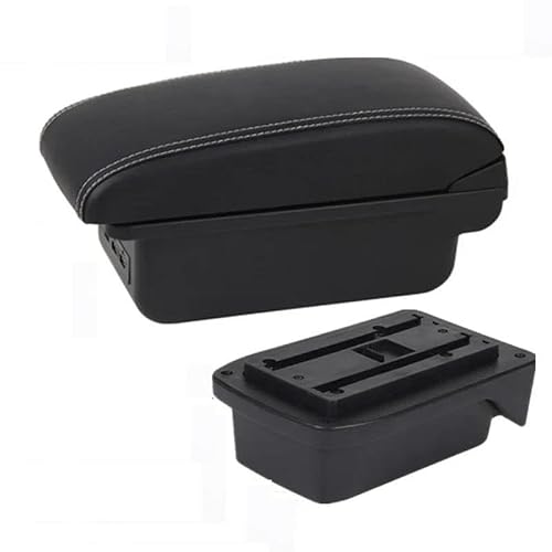 Noheeu B White Line 3Usb Armrest Box With Multifunctional Support Pu Cushion Car Interior Modification Accessories For Verso Ez