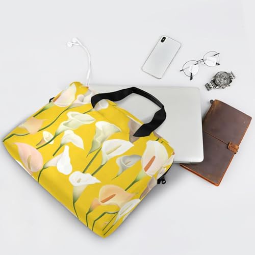 Funda para Laptop 15.6 pulg con correa y asa amarilla miniatura 7