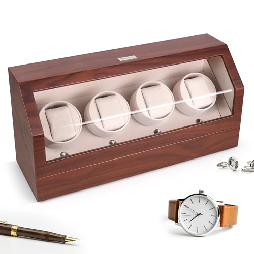 Heiden Watch Winder 4 Watch Winders, Quad Watch Winders for Rolex - Quiet Japanese Motor - No...