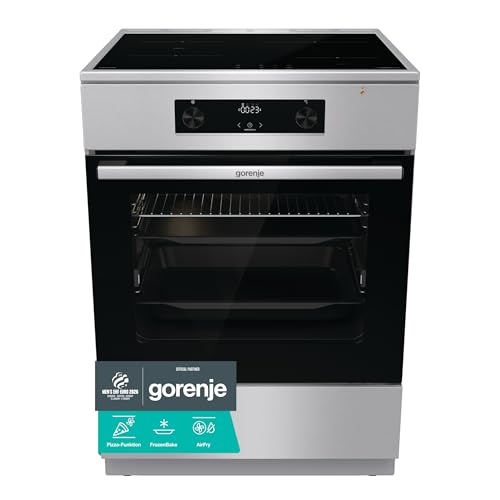 Gorenje GEIT6C60XPG Elektro Standherd Mit Induktionskochfeld / 60 Cm / 71 Liter/Airfry/Kindersicherung/Gentleclose/Aquaclean/Bridgezone/Powerboost/Edelstahl-image