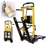 MZYZPPBD Electric Sack Truck, 441 lbs Maximale Tragfähigkeit Elektrischer Treppensteiger Treppen Hoch Und Runter mit Gummiketten für zum Bewegen von Möbeln