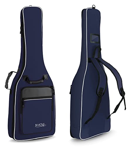Rocktile housse pour guitare classique – rembourré avec bretelles (bleu) - Les Beatles, Paul McCartney, John Lennon, RIngo Starr, George Harrison Rocktile housse pour guitare classique – rembourré avec bretelles (bleu)