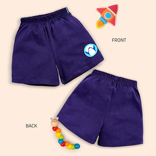 Image of LuvLap Baby Boys & Girls 100% Cotton Shorts Set Pack of 5