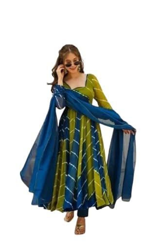 Women's Georgette Flared Gown