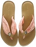  Tommy Hilfiger Damen TH Mono Flat Beach Peeptoe Sandalen, Orange (Island Coral Sn7), 41 EU