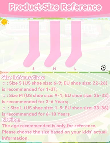 Image of Olreco Kids Soccer Socks Toddler Baseball Socks 3D Heel Youth Softball Sock for Girls Boys Football Accessories Cotton