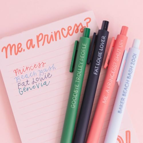 Set de 4 bolígrafos gel temáticos Princesa Pippi Post miniatura 4