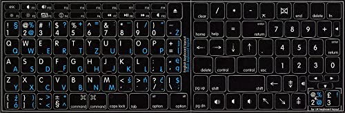 Apple Polish - English Non-Transparent Keyboard Labels Layout Black Or White Background For Desktop, Laptop And Notebook (Cg) (Black Background) #TOP1