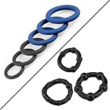 2025 Newly 9Pcs Silicone Ring Rubber Male Toys for Couples Ring for Men for Games Erection Longer Harder Stronger Cock Enlargement Machine Easy Put in Sweater Pocket TY2044