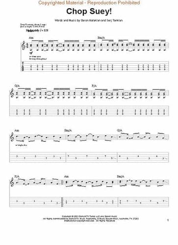 System of a Down – Toxicity – Guitar Recorded Versions | Note-for-Note Guitar TAB | 14 Songs Including Chop Suey, Aerials, Prison Song and Toxicity | Hal Leonard Sheet Music Songbook image 4