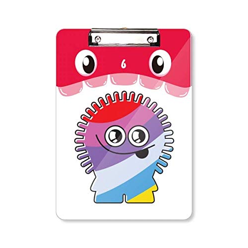 Porte-bloc A4 avec pince Arc-en-ciel Alien Mouth pour trier et organiser vos documents de bureau