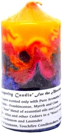 Touchfire Handmade Aromatherapy Colourful Patterned Candles - Very Unique & Special! (Prosperity)