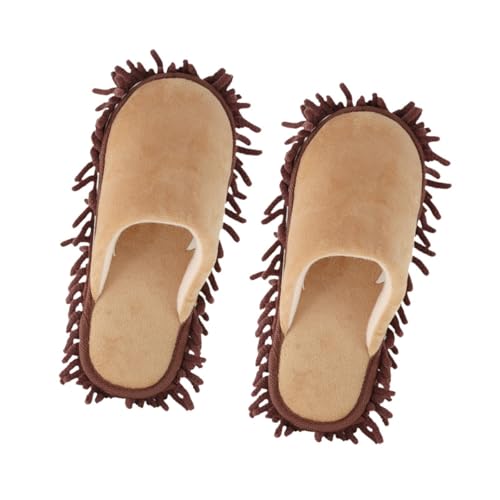 Image of Floor Cleaning Slippers Comfortable Mop Slippers for Bathroom Balcony Office Coffee