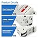 Baomain RT18-32 Fuse Holder Base with 10x3A Ceramic Fuses (10x38mm) – 2 Pole DIN Rail Mount, LED Indicator, CE Certified (3 Amp)