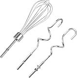 キッチンエイド用ハンドミキサービーターブレンダー キッチンエイド&ミキサー生地フック KitchenAidハンドミキサー用 泡立て器アタッチメント KHMPW ステンレススチール エッグビーター/泡立て器アタッチメント キッチンハンドミキサーアクセサリー用 3個 [並行輸入品]