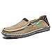 Men's Slip on Deck Shoes Loafers Canvas Boat Shoe Non Slip Casual Loafer Flat Outdoor Sneakers Walking