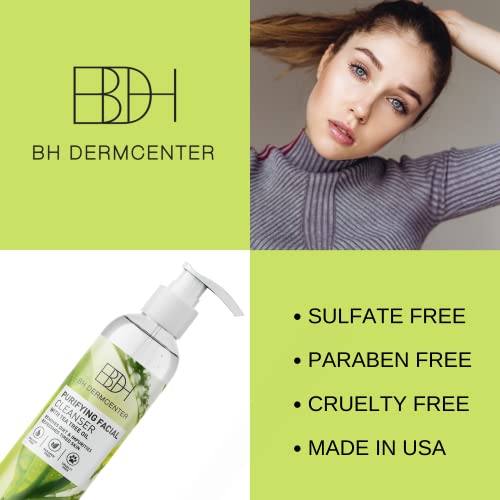 Bh Dermcenter Purifying Facial Cleansing Gel, 8 Fl. Oz – Gentle Cleanser To Clear Pores On Oily, Dry & Sensitive Skin #TOP2