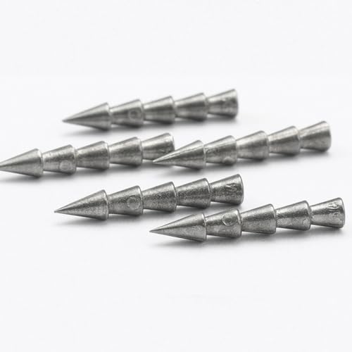 FOLANDO 15pcs Teardrop Fishing Weights 2.6g