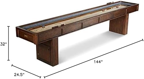 Miniatura 12 de Barrington Shuffleboard Múltiples estilos, colección clásica de juegos de arcade, diseños duraderos y elegantes con bolas de juego, perfecto