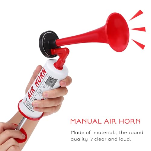 Bocina de aire de mano para coche hecha de material plástico resistente 4