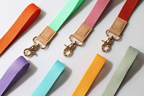 DQL schlüsselanhänger lang, schlüsselband fur Damen, Neck Lanyard Keychain Holder for Men and Women - Cool Lanyards for Keys Wallet and ID Badge Holder (Grün)