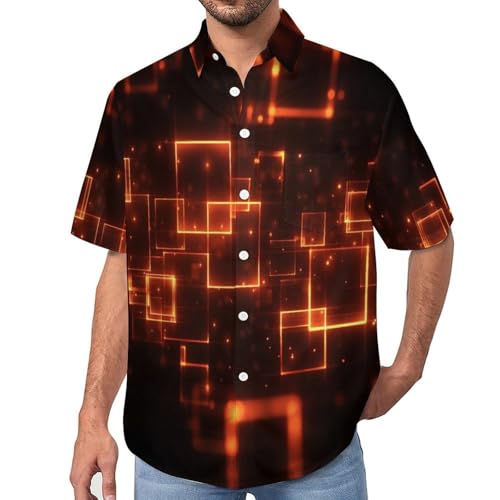 Chemise imprimé technologies du futur avec boutonnière élégante