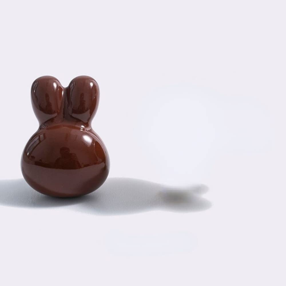 Boutons de tiroir lapin en céramique et laiton pour meuble enfant