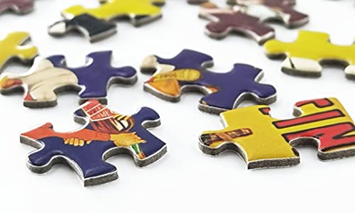 Enphiblue - Puzzle 1000 Teile für Erwachsene, Vintage Werbeplakate Jigsaw Puzzle Bottoms Up Tonight, Einzigartiges… – Bild 5