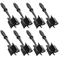 8Pcs Meat Chopper 5 Curved Blades Ground Beef Masher Hamburger Chopper with Nonslip Handle