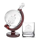 Dimensions : (carafe) 23 x 12,5 cm , volume : 650 ml ; (verre) 8 (Ø) x 9 (h) cm volume 320 ml