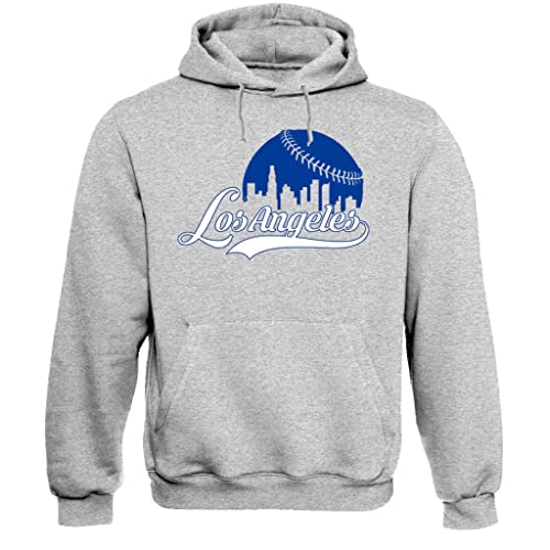 Xtreme Apparrel Cityscape Skyline Men's Hoodie Sweatshirt for Baseball Fans