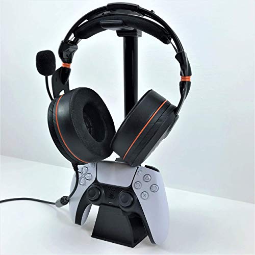 3D Cabin Support pour manette de PS5 et casque Dual Sense Play Station 5 Noir Cover