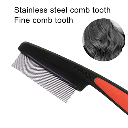 Trism Stainless Steel Fine Tooth Comb Dandruff Comb, Professional Fine Tooth Hair Comb For Kids And Adults #TOP6