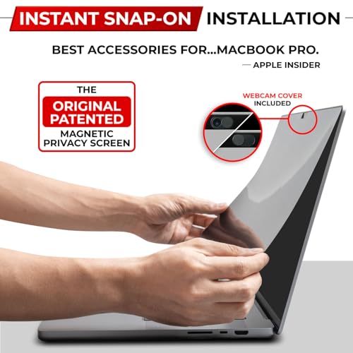 SightPro Magnetic Privacy Screen for MacBook Pro 13 Inch (2016, 2017, 2018, 2019, 2020, 2021, 2022, M1, M2) Removable Laptop Privacy Filter Shield and Protector