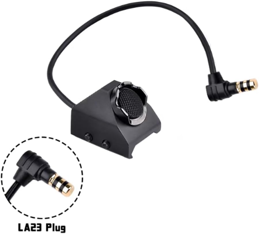 Tactical Hot LA23 Plug Button Remote Switch for Flashlight Laser Light Switch (Black)