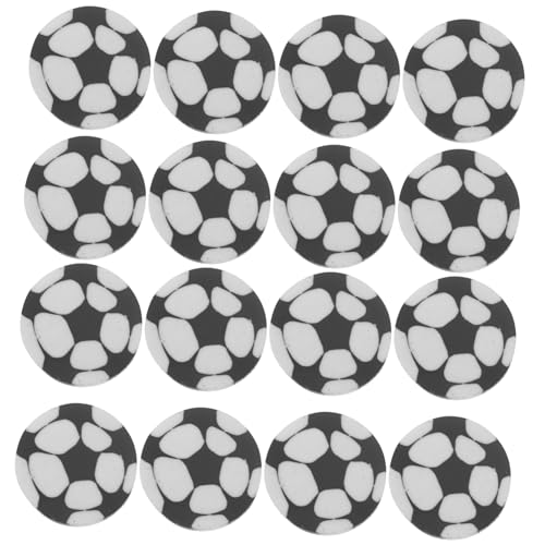 Holibanna 20個 ポータブル消し サッカーボール型 多機能小型文房具 用学習賞品 おもしろスポーツ消し