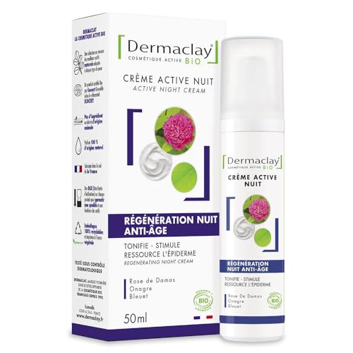Crème de nuit intensive Dermaclay le secret d'un réveil frais et serein