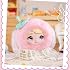 MINISO Nommi Nuomier Sweetness 100% Series Plush Blind Box Keychain with 3 Changeable Eye Expressions, Cute Head-Only Collectible Charm for Bag & Keys, Random Style Single Box