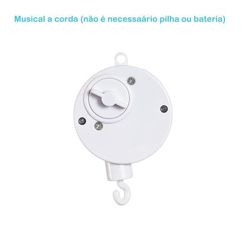 Móbile Para Berço Musical E Giratório Ursa Princesa Rosa