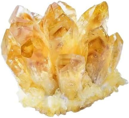 11 希少 水晶 超特大クラスター 天然 イエロー クリスタル 原石 11