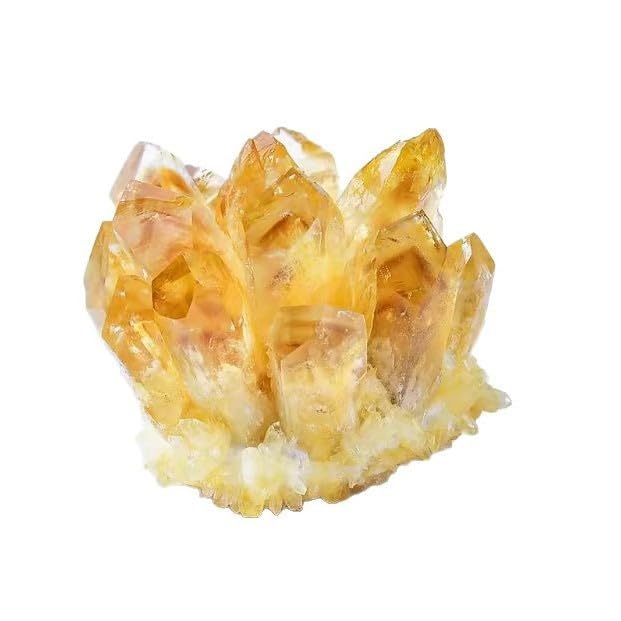 Citrine jaune brute quartz topaze cluster de cristal naturel 300g mineral de collection